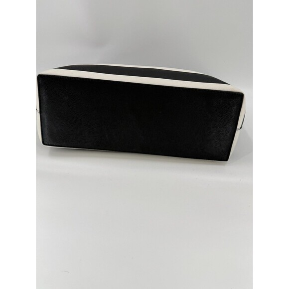 Betsey Johnson KITSCH Black White Striped Pink Bow Large Tote Shoulder Bag EUC - Picture 16 of 16